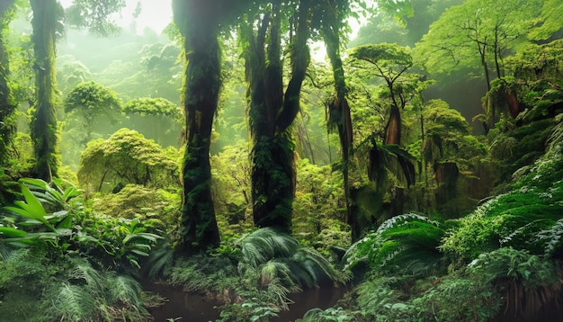 Beautiful rain forest