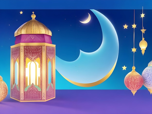 Foto bellissimo sfondo del modello di design colorato islamico ramadan kareem eid mubarak religione islamica