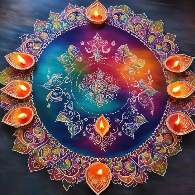 Beautiful Rangoli Designs For Diwali wallpaper