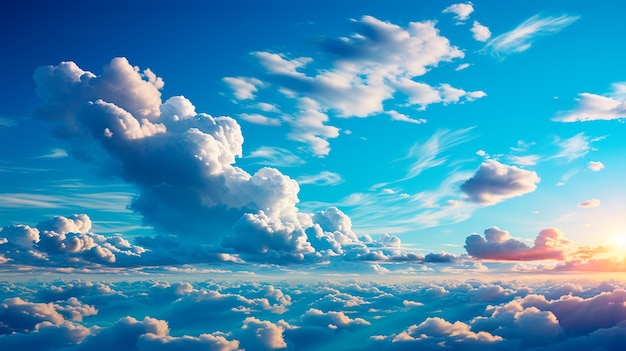 beautiful realistic cloud background