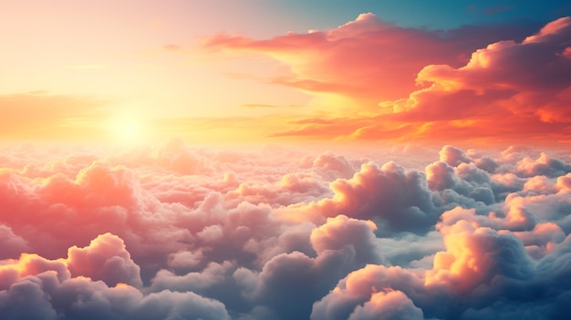 beautiful realistic cloud background