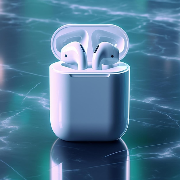 beautiful and realistic wireless earphones