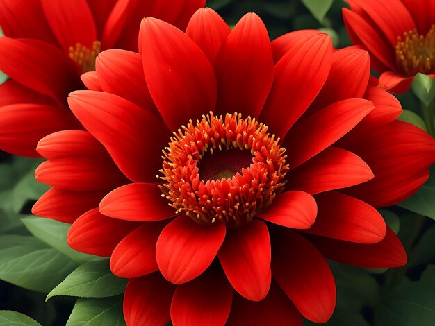 A beautiful red color flower