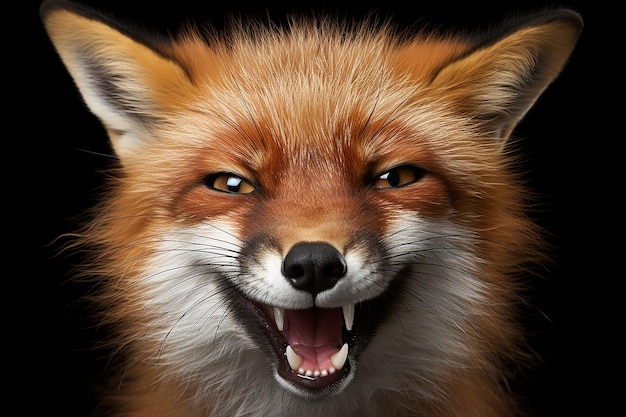 Beautiful red fox closeup