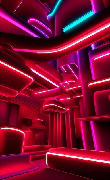 Beautiful red glowing light abstract