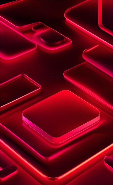 Beautiful red glowing light abstract