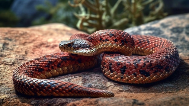 Beautiful red Rattlesnake Canyon Arizona Generative AI