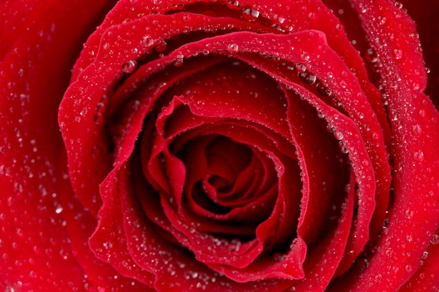 Красивая красная роза, крупным планом