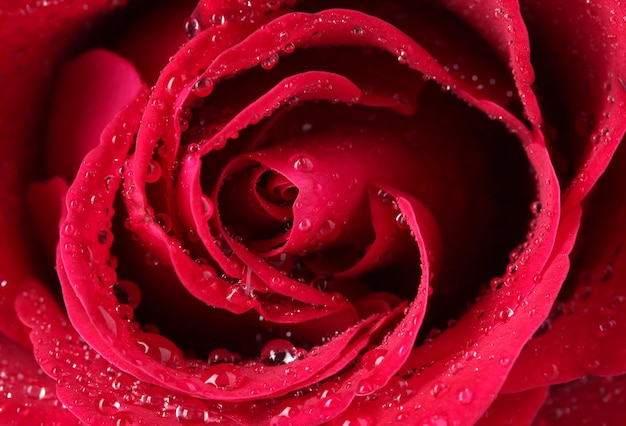 Beautiful red rose closeup