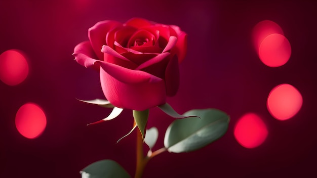 Beautiful red rose wallpaper