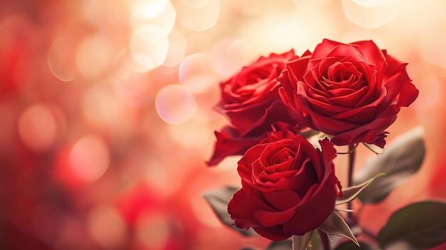 Beautiful red roses background