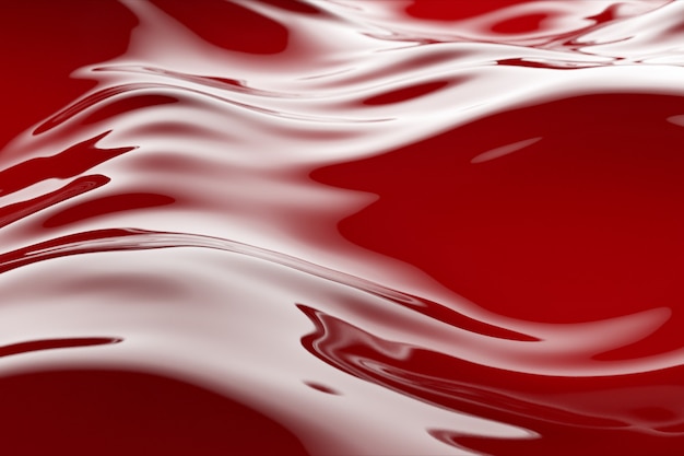 Beautiful red water surface