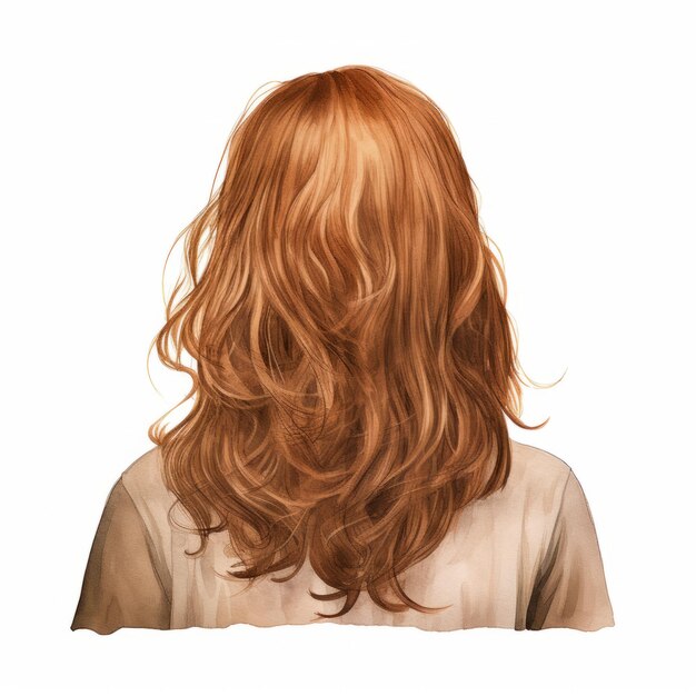 Beautiful Reddish Hair With Realistic Rendering And Detailed Layers