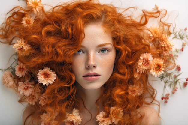 Beautiful redhaired young woman