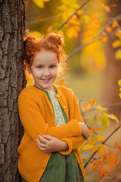 Beautiful redhead girl with uneven rare teeth