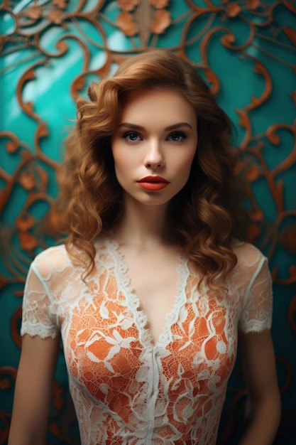 Beautiful retro style girl