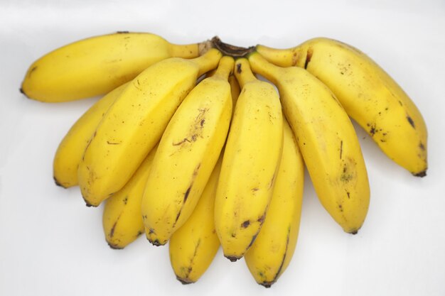 beautiful ripe yellow banana bunch