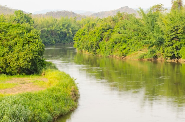 Beautiful river kwai in Kanchanaburi province, Thailand