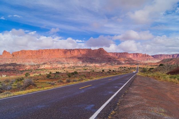 Beautiful Road in the southwest of USA.