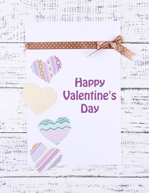 Photo beautiful romantic background with decorative hearts