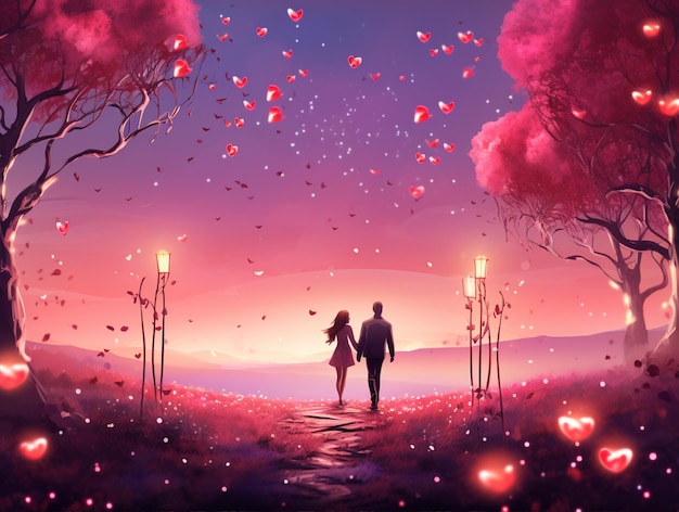 Photo beautiful romantic background