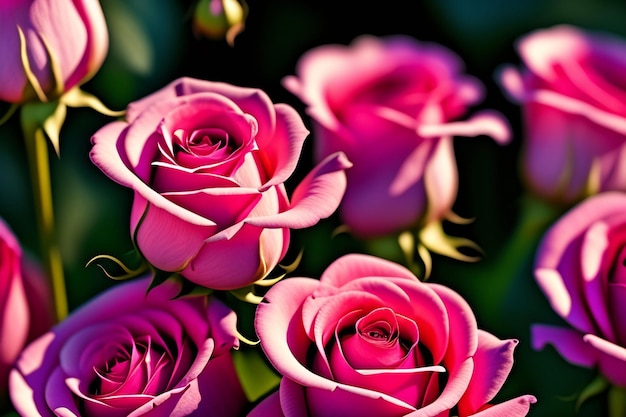 Photo beautiful rose background