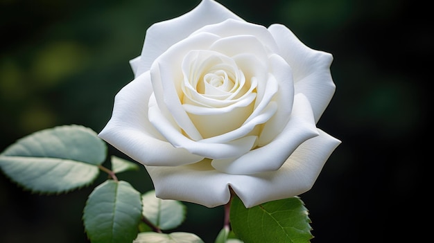 Beautiful rose isolated on dark background