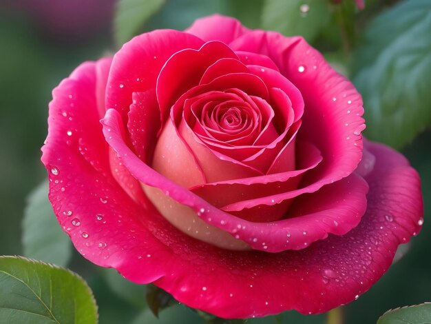 beautiful rose in nature Generative ai