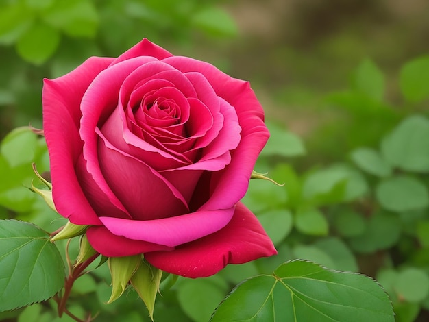 Beautiful rose in nature