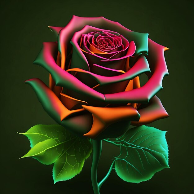 Beautiful Rose Valentine Rose Rose Wallpaper Rose Background Generative Ai