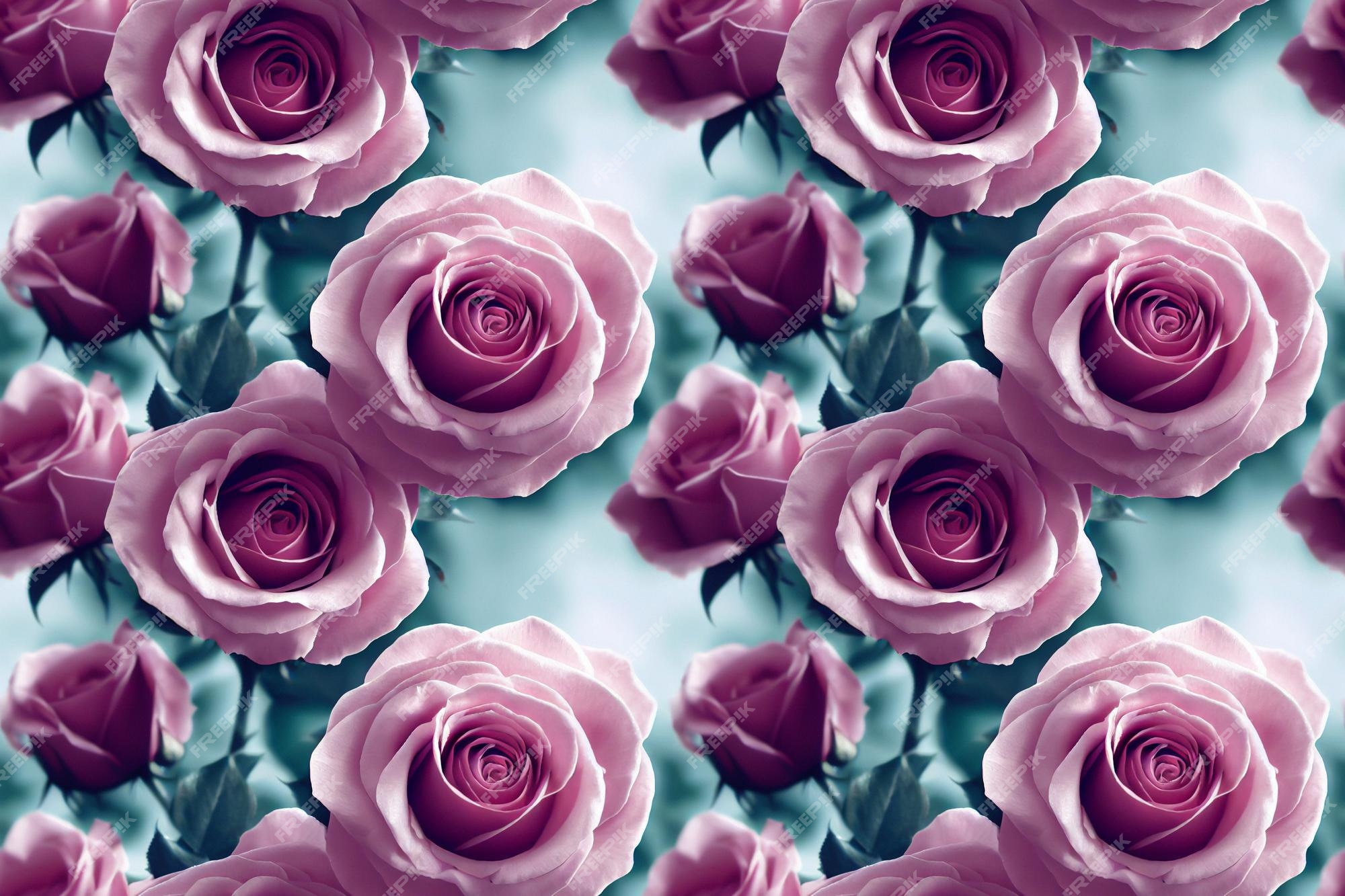 Premium Photo | Beautiful roses seamless background romantic flowers luxury  repeating backdrop 3d illustration