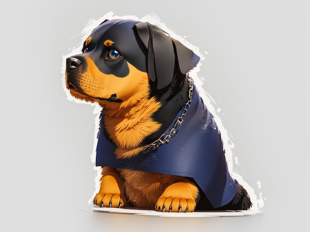 The beautiful rottweiler