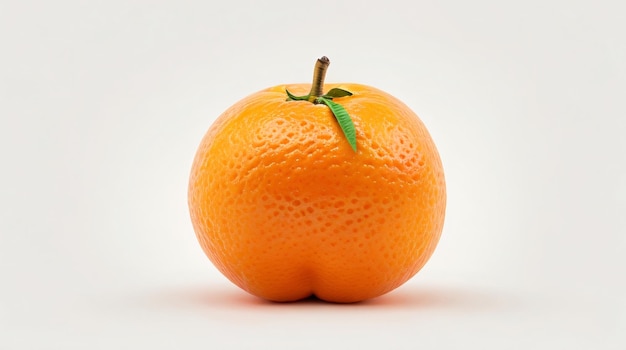 아름 다운 라운드 Sunkist 네바다 오렌지 아름 다운 흰색 격리 된 배경을 조롱