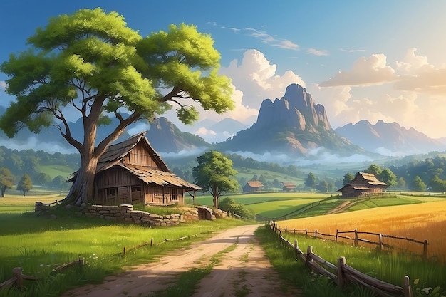 Beautiful rural landscape