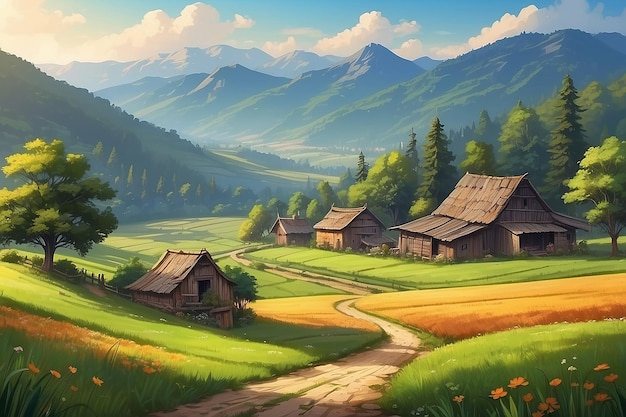 Beautiful rural landscape