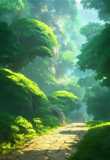 Anime Forest Background  Anime scenery, Anime background, Anime