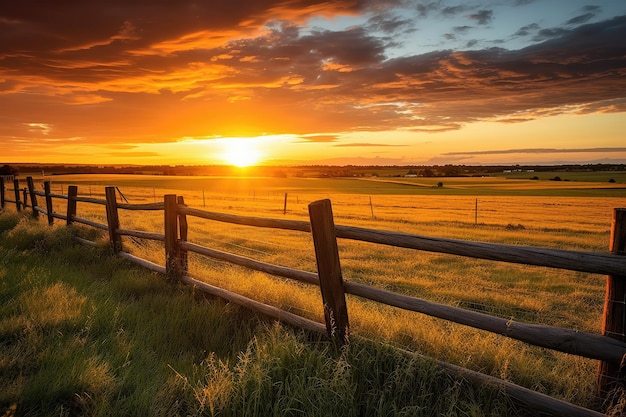 Photo beautiful rustic landscape