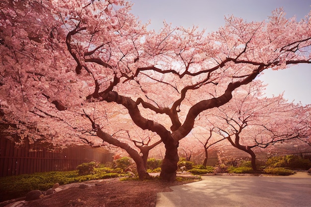 Beautiful sakura blossom