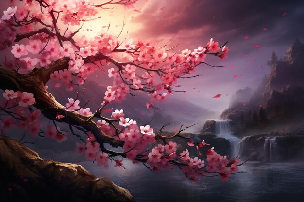 beautiful sakura flowers