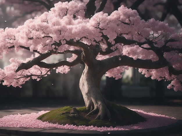 Photo beautiful sakura trees