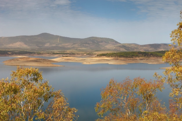 Beautiful scenery of the banks of a river 