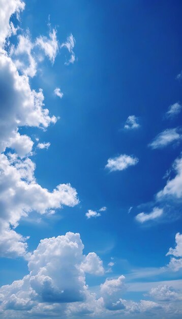 Beautiful scenery of a blue cloudy sky