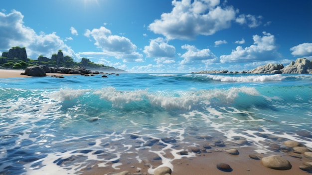 写真 美しい風景 雲と海