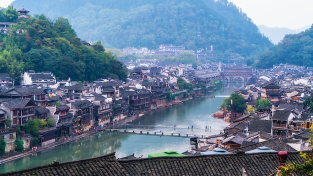 Beautiful scenery of Fenghuang ancient town