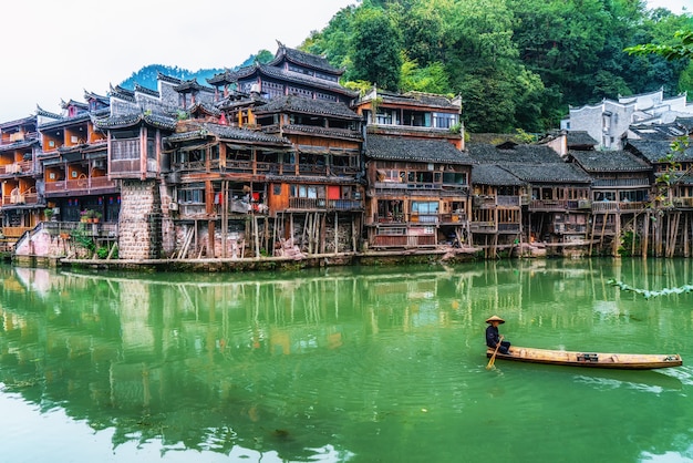 Beautiful scenery of Fenghuang ancient town