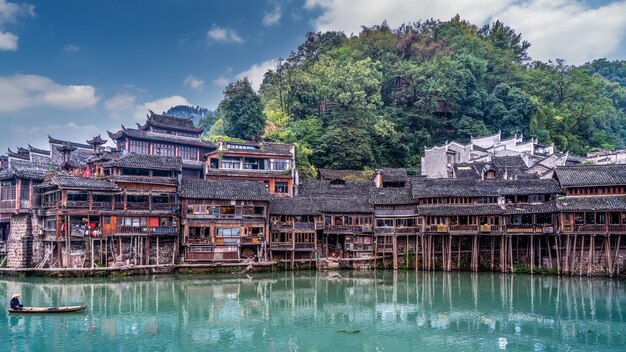 Beautiful scenery of Fenghuang ancient town