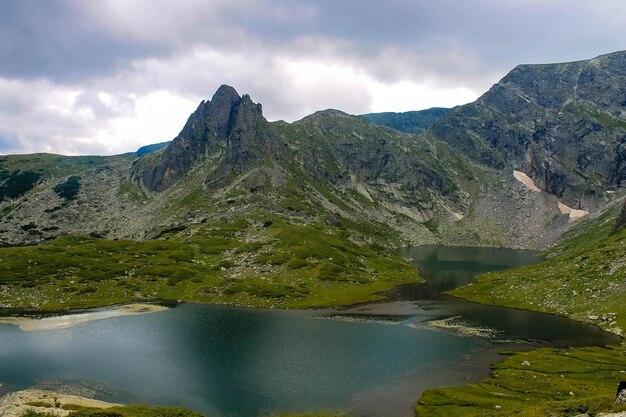 森と丘の美しい風景