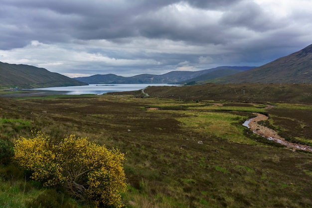 Beautiful scenery on Isle of Skye in summer , Scotland