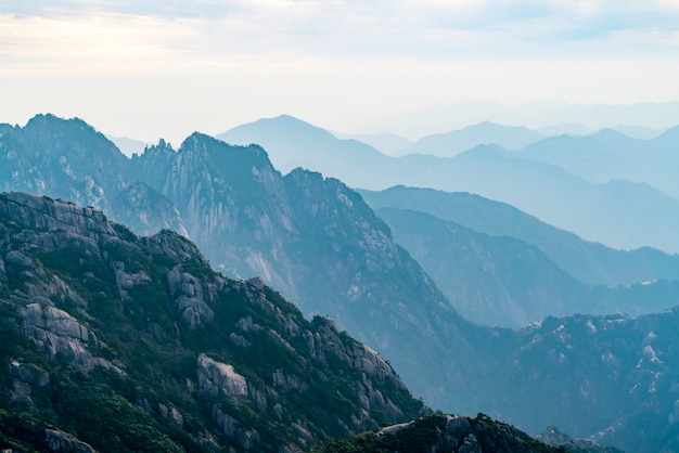 中国黄山の美しい景色