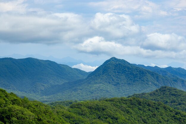 Beautiful scenery of the mountain range